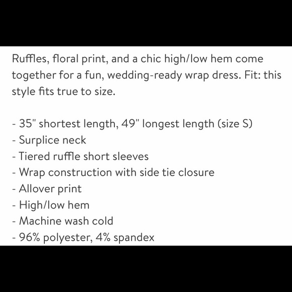 Max studio floral wrap dress misa style NWT - Picture 9 of 9